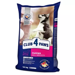 Корм для питомцев CLUB 4 PAWS 24231007 Sac junior pui 14 kg