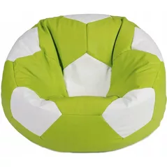 Fotoliu BeanBag BeanBag BM6011, Minge Ares din piele ecologică, L, verde și alb