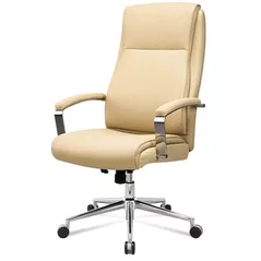 Офисное кресло Deli DL91017 эко кожа, бежевая