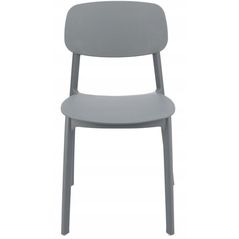 Scaun Jumi CM-275157 Scaun terasa LARA din plastic, Gri