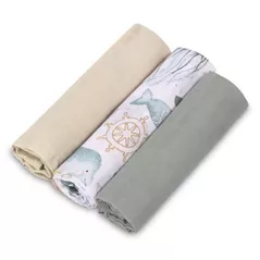 Accesoriu pentru înfășat Sensillo 08507 Набор пеленок 3шт Muslin 60x80 (EG-0007)