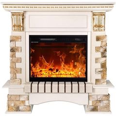 Камин электрический ArtFlame Topaz & Lorance color, 1090x1100x330 mm, Fildeş