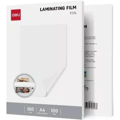 Folie pentru laminare Deli DLET174, A4, 100 мkм, 100 листов