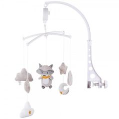 Карусель для кроватки Chipolino MILS02113RC карусель плюш Raccoon