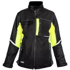 Îmbrăcăminte de lucru Profmet 365592 Jacheta, L, 60% poliester / 40% bumbac T400, 280g/m2, culoarea negru/galben neon