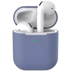 Чехол для наушников Helmet Airpods 2, silicone, Lavander Gray