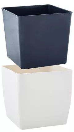 Ghiveci pentru flori Aleana 115084 Cvadro 22x22x21 cm, white rose