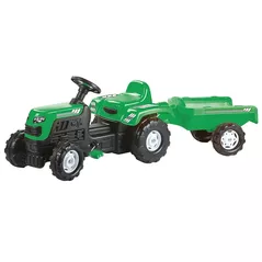 Vehicul pentru copii Dolu (8246) Tractor cu pedale cu remorca