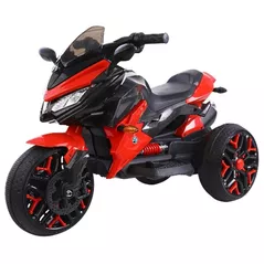 Mașină electrică pentru copii Richi (56788) Motocicleta rosie pe acumulator pentru copii (5188)