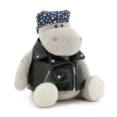 Jucărie de pluș Orange Toys MS6102/20 Po the Hippo, Biker 20cm