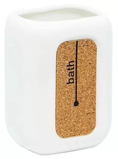 Стакан для зубных щёток Bisk 05584 CORSA alb