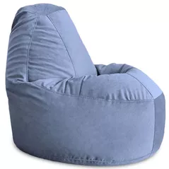 Fotoliu BeanBag BeanBag BM5905, Velur de lux, XL, Albastru închis