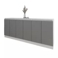 Comodă Smartex (16479) Т8 180cm Alb+Grafit