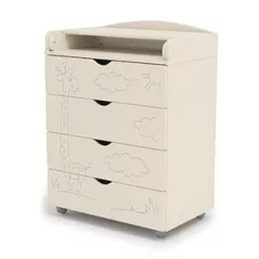 Comoda de infășat Eucalyptus DSK-J702 Jiraffe80 Bej