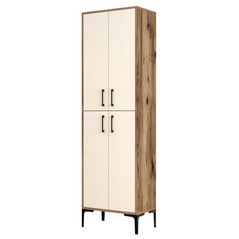 Dulap penal Trendy Berlin A-Nuc, Crem 60x200x35cm, multifunctionala (GTR006636)