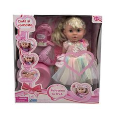 Păpușă Richi (32461) Eva 40cm cu accesorii, vorbitoare (ro)