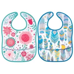 Слюнявчики Canpol 9/234 Нагрудник на липучке с карманомWild Nature 1 шт