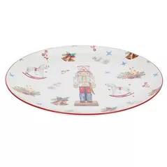 Farfurie Promstore 20930 Farfurie de servire Spargator de nuci, 26cm, ceramica