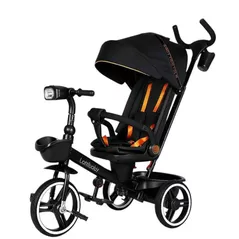 Bicicletă-cărucior Richi (64637) Tricicleta neagra pentru copii (JTR6200)