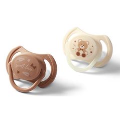 Suzetă BabyOno 1669/01 Suzete simetrice din silicon 0-6 luni (2 buc)