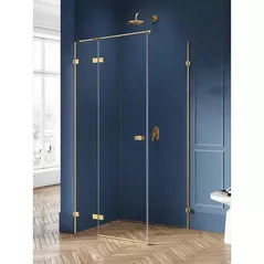 Душевая кабина New Trendy Avexa Gold brushed Rectangular R 100x100x200 Hinged EXK-1759