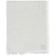 Set de perne si plapume Jollein 516-511-68088 Paturica din muselina Fringe Stripe Sea Green GOTS, 75x100cm