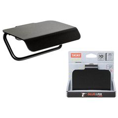 Suport pentru hârtie Promstore 52130 Tatay Onyx 12x10x5cm, cu capac, negru