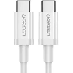 Кабель для моб. устройства Ugreen 60520 Cable Type-C 2.0 to Type-C 2.0 5A 60W 2m, White, US300