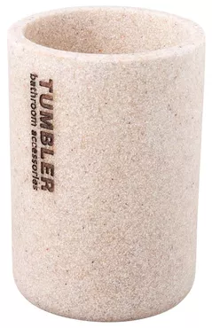 Стакан для зубных щёток Bisk 07568 DAKAR bej