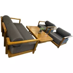 Mobilier pentru grădină SunYard Set Tibet (canapea tripla, 2 fotolii, masuta)