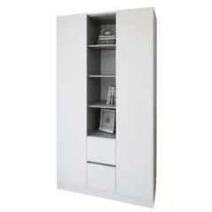 Шкаф Smartex (15825) N14 120cm Alb+Grafit