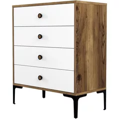 Комод Trendy Lizbon 537-Nuc, Alb 76x90x40cm (GTR001657)