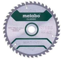 Диск отрезной Metabo 628661000 Pânza ferastrau circular Multi CUT classic HW/CT 165x20, Z42 FZ/TZ 5°