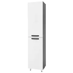 Шкаф-пенал Mashtab 10835 Agat cu cos 350x350x1900 Antracit Alb
