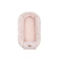 Lenjerie de pat pentru copii Sensillo 229005 6393 Кокон муслин Bear and Rabbit 80x45