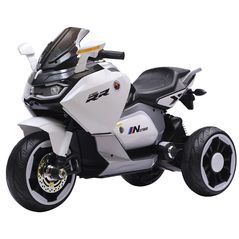Mașină electrică pentru copii Richi S2 (21725) Motocicleta electrica alba pentru copii (5588)
