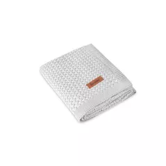 Lenjerie de pat pentru copii Sensillo 43482 Плед Grido 80x100 Light Grey