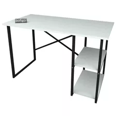 Офисный стол Bofigo 2 отделения, металл 120x60 см, Белый (20-02-01)