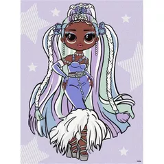 Картина по номерам Ideyka (KHO6272) L.O.L. Surprise! O.M.G. Fashion show Lady Braids, 30х40