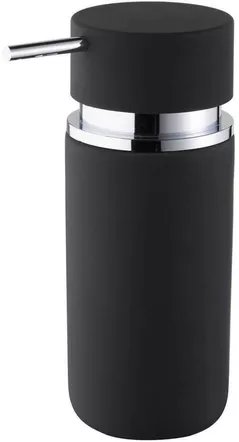 Dozator săpun Bisk 06593 rotund, negru. (ceramica)