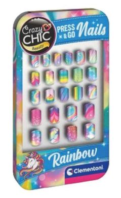 Set de creație Clementoni Set unghii false Curcubeu (18907)
