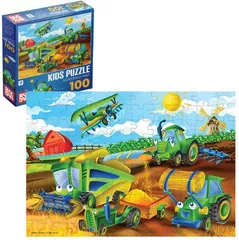 Пазл Trefl 079619-02 Mașini agricole, 100elem