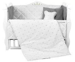 Детское постельное белье PernaMea Set lenjerie 8 piese Coronita Gri (PM.102145/2)