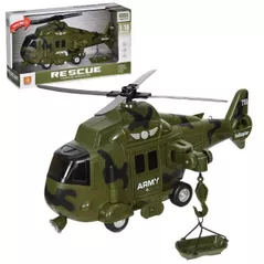 Mașină Wenyi WY751A 1:16 Elicopter militar de salvare inerțial (lumină/sunet)