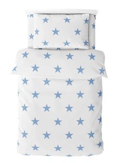 Домашний текстиль Relaxe Home 023431 Lenjerie de pat Soft Dreams Single 145x210cm, Stars Blue