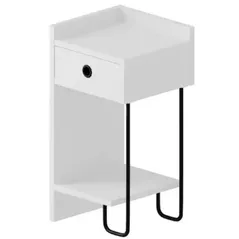 Noptieră Trendy Sirius Left, Alb v2, 32x61x30cm (GTR001511)