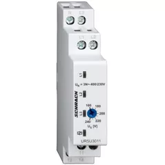 Автомат дифференциальный Schrack Technik UR5U3011 Трехфазное реле контроля напряжения 3x160-240В, 1CC