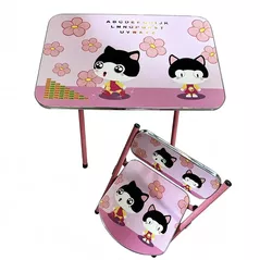 Set de mobilier pentru copii Richi (879611) Masa cu scaun Pisicuțe, 60x40cm