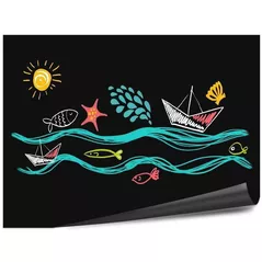 Set de creație Deli DL50001 Pelicula pentru creta 600x900x0.5mm, neagra