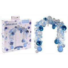 Декор Promstore 24500 Suport arc din 120baloane (transparente, albe, albastru)